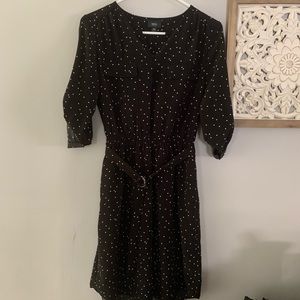 XS Polka Dot Midlength Dress